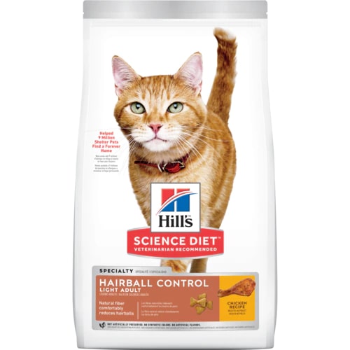 Archivado -Hill´s Science Diet Adult Hairball Control Light Cat Food 3.18 Kg