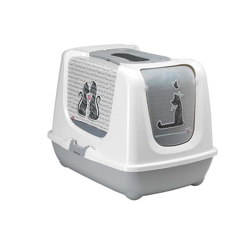 [C235-026] Moderna Litera Con Tapa 50 Cm Gris