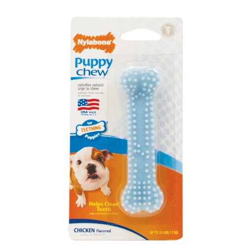 [018214832393] Nylabone - Puppy Hueso Dental Small Pollo 7Kg