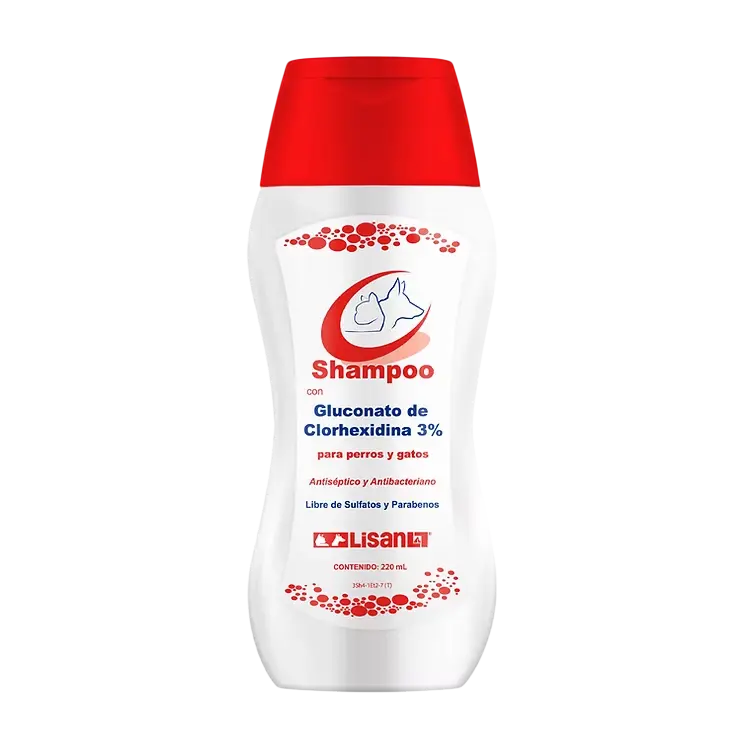 Lisan -Shampoo Gluconato De Clorhexidina 3% 220ml