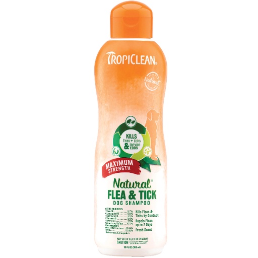 [FTMXSH20Z] Tropiclean Natural Flea And Tick Shampoo Maximum Strength