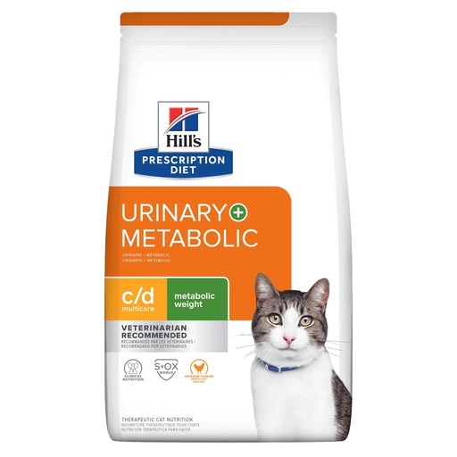 [PT-7601] Hill´s Prescription Diet C/D Multicare + Metabolic Weight Chicken Flavor Dry Cat Food 2.88 Kg