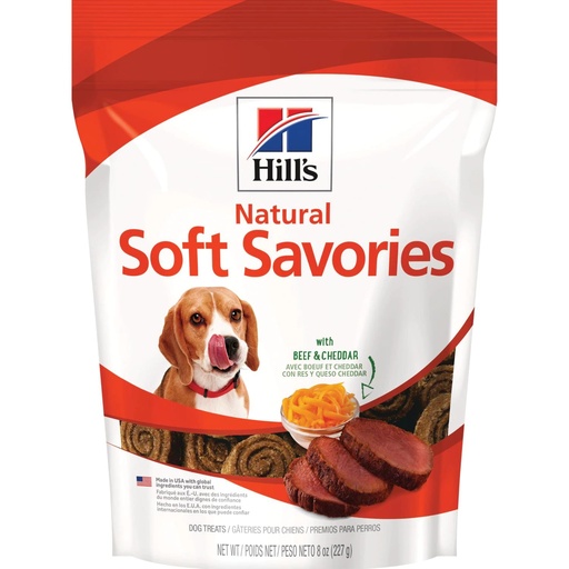 [PT-7690] Hill´s Natural Soft Savories Beef & Cheddar Dog Treats 227 Gr