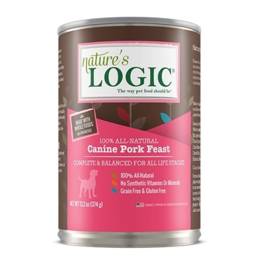 [856243006510] Nature´S Logic Canine Pork Feast 374G