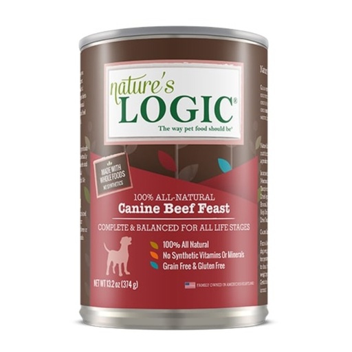 [858155001676] Nature´S Logic Canine Beef Feast 374G