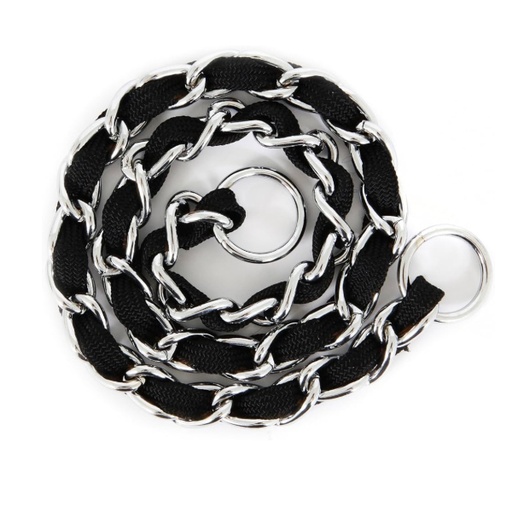 [723503830119] Collar De Ahorque Negro Mediano