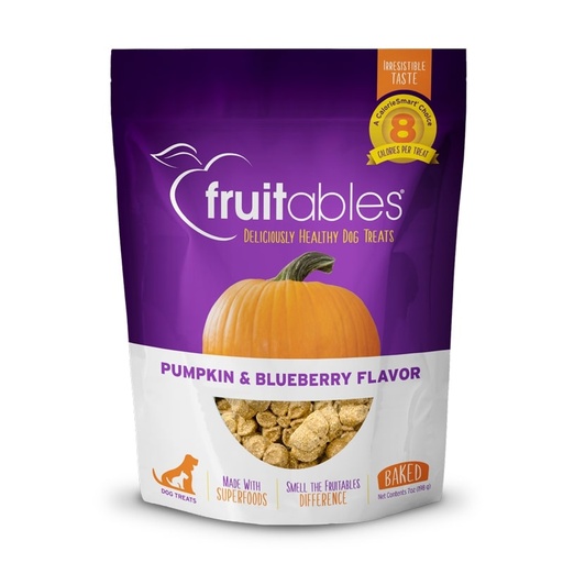 [895352002150] Fruitables Healthy Dog Treats: Pumpkin & Blueberry 198G