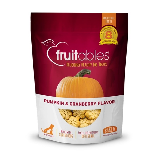 [895352002167] Fruitables Healthy Dog Treats: Pumpkin & Cranberry 198G