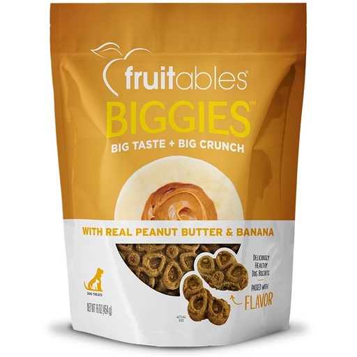 [686960000757] Fruitables Biggies - Peanut Butter & Banana 454G