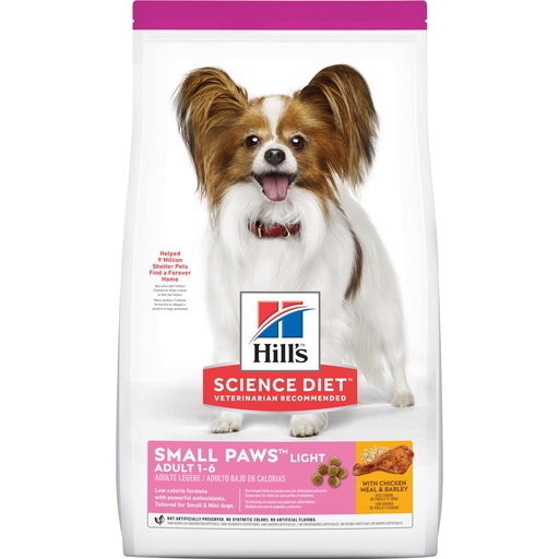 [PT-7550] Hill´s Science Diet Adult Light Small Paws Dog Food 2.04Kg