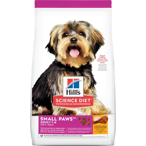 [PT-7547] Hill´s Science Diet Adult Small Paws Chicken Meal & Rice Recipe Dog Food 2.04Kg
