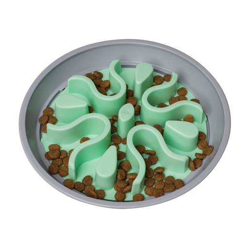 [OH-70400] Outward Hound Fun Feeder Wobble Slo-Bowl Dog Bowl, Mint