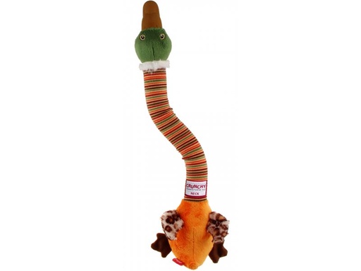 [6625] Gigwi Crunchy Neck Plush Friendz Duck-S With Bone & Squeaker