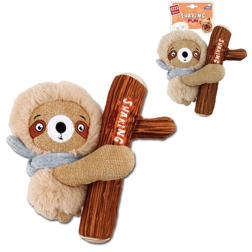 [8465] Gigwi Sloth-Plush Pet Toy With Squeaker Inside