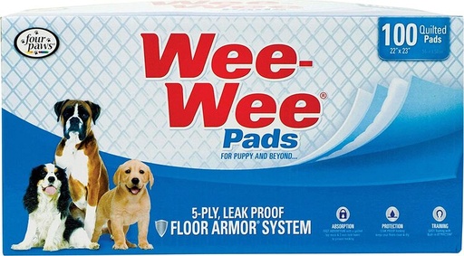 [045663016401] FourPaws -Wee Wee Puppy Housebreak 100 Pads