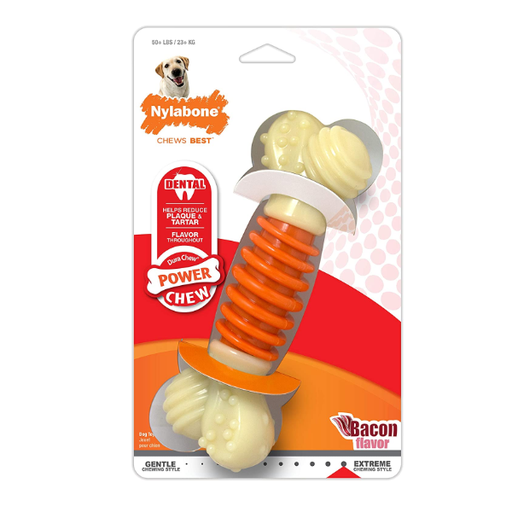 [018214822820] Nylabone - Hueso Dental 23Kg Sabor Tocineta