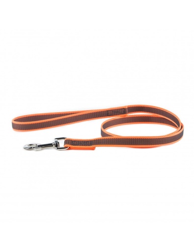 [216GM-OR-1,2] Juliusk9 Super Grip Leash Orange-Gray