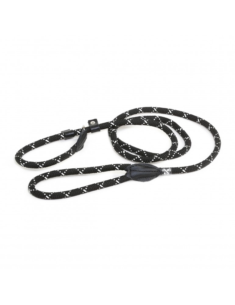 Archivado -Juliusk9 Retriever Leash With Training Collar Black-Fluorescens