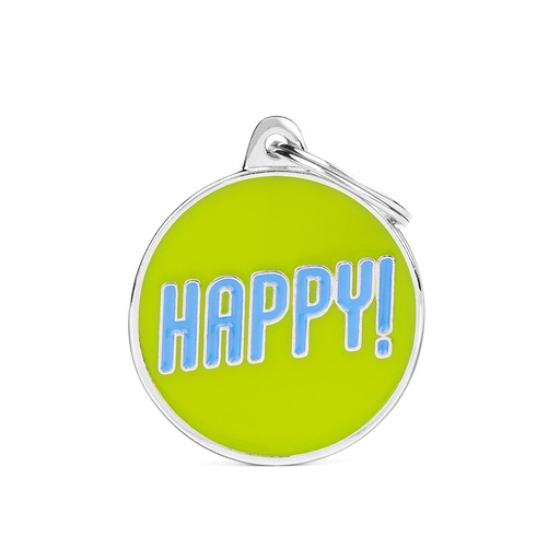 [8055960259458] Myfamily Placa Círculo "Happy!"