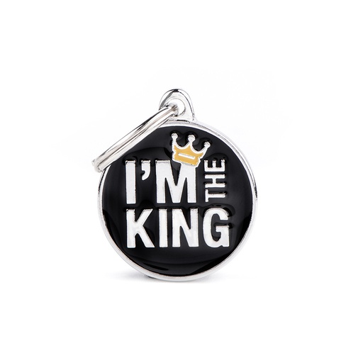 Myfamily Placa Círculo "I'M The King"