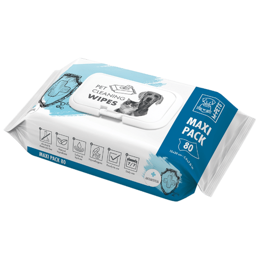 [MP1542] M-Pets Pet Cleaning Wipes Antibacterial 80pc