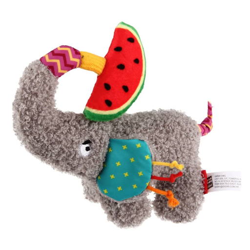 [6797] Gigwi Plush Friendz elefante With Squeaker & Crinkle Paper S/M Size