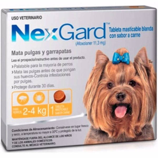 Nexgard 2kg a 4kg - Naranja