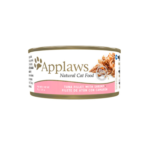 [1008AP-8MAS] Applaws Natural Alimento Húmedo De Atun Con Camarones 70g