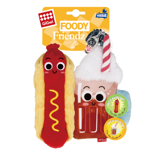 [6964] Gigwi Foody Friendz Hot Dog