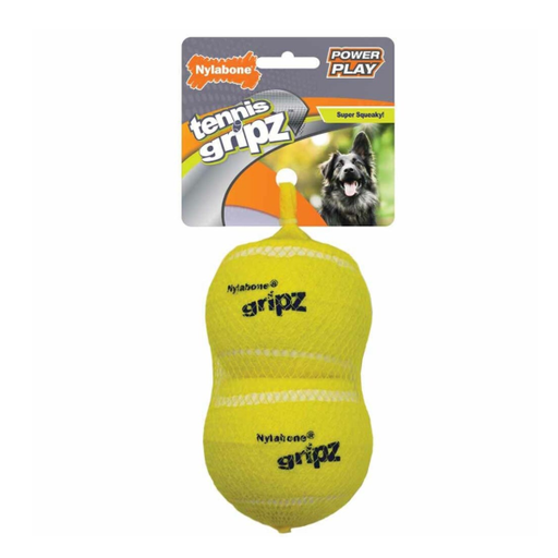 [018214848653] Nylabone - Bola Large Tennis Gripz 2 Unidades