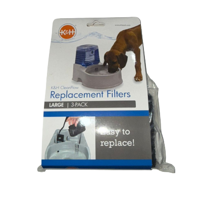 [100213026] K&H -CleanFlow Filtro de Carbón Grande en Paquete de 3
