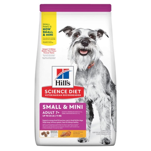 [PT-7549] Hill´s Science Diet Senior Small Paws Chicken Meal & Rice Recipe Dog Food 2.04Kg
