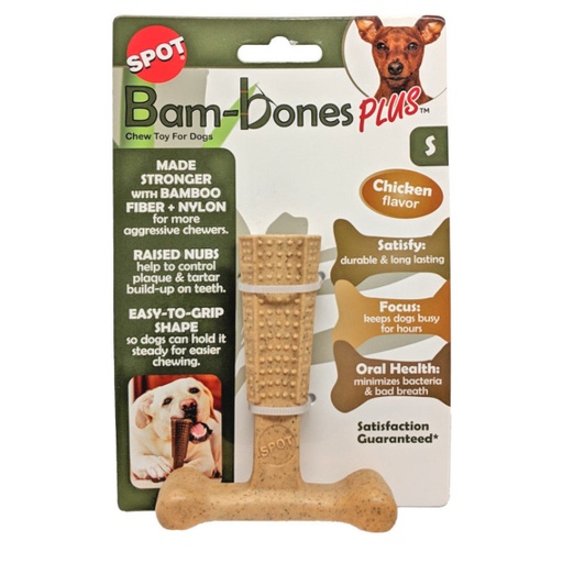 [54596] Juguete Bam-Bones Plus Stick Grande 6" Mantequilla Maní Spot