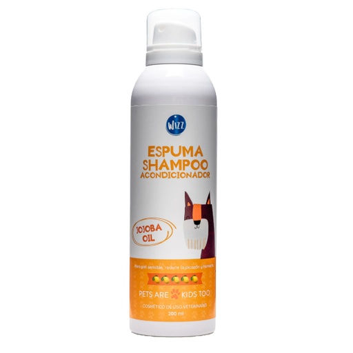 [15023] Wizz Espuma Shampoo Acondicionador Zacate Limon 200ml