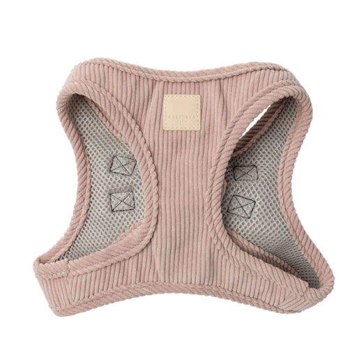 FuzzYard Life Corduroy Dog Harness - Soft Blush