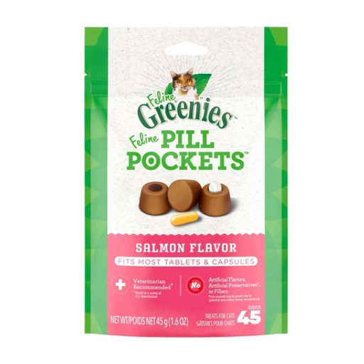 [40202142] Greenies Feline Pill Pockets Salmon Flavor 45g