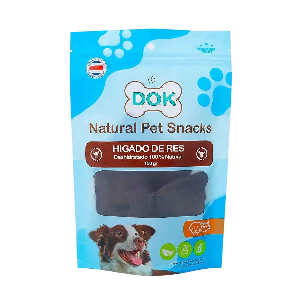 Dok Appetit Natural Pet Higado de Res Deshidratado 150g