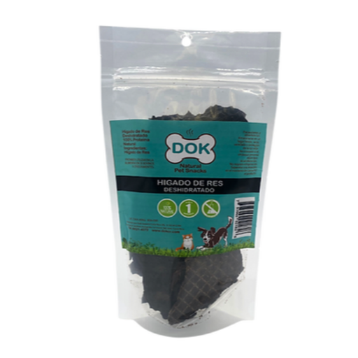 [7443035920128] Dok Appetit Natural Pet Higado de Res Deshidratado 150g