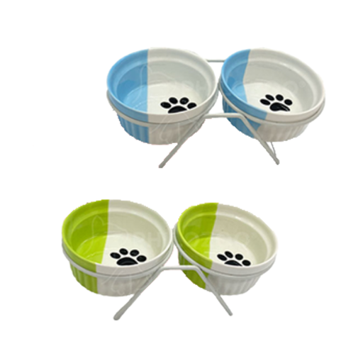 Philozoo Plato de Céramica Doble Bicolor