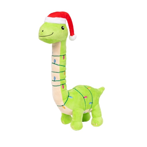 [FZT1320] Fuzzyard Navideño -Dog Toy - Lit-a-Saurus