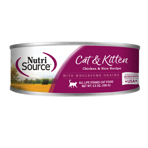 [20158] Nutrisource Cat&Kitten Chicken &Rice 156G