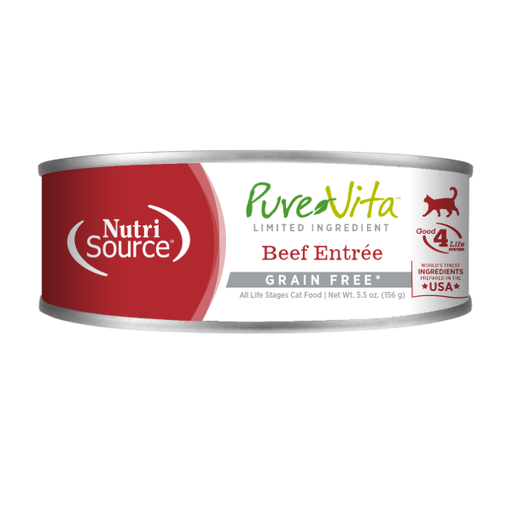 [97101] Nutrisource Pure Vita Beef Entrée Grain Free 156G