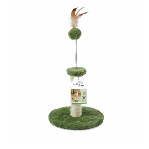 [MP4886] M-Pets Rascador Para Gatos Pluma Verde