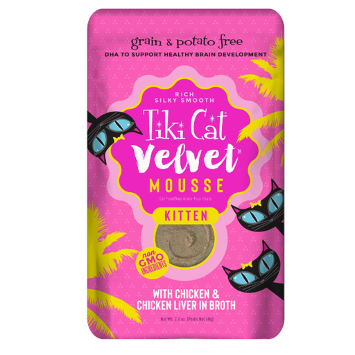 [TIKI/11261] Tiki Cat Baby Mousse With Chicken And Chicken Liver In Broth Pouch