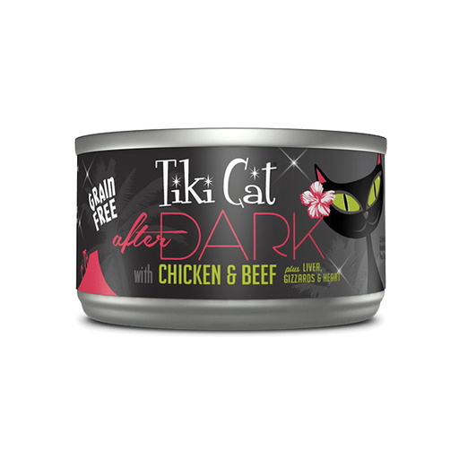 [TIKI/11240] Tiki Cat After Dark Chicken And Beed Recipe In Broth Lata