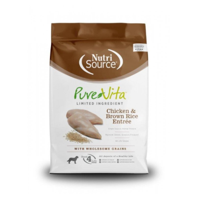 [17004] Nutrisource PureVita Dog Chicken-Brown 1.81 kg