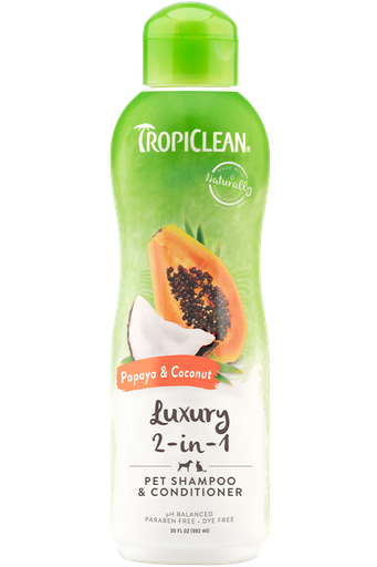 [645095202184] Tropiclean Papaya & Coconut Shampoo And Conditioner - 592 ml