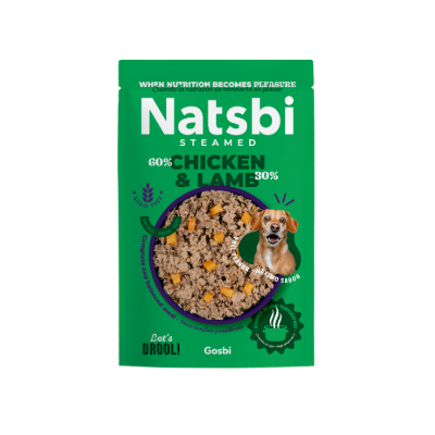 [71848] NATSBI STEAMED CHICKEN & LAMB 500 g