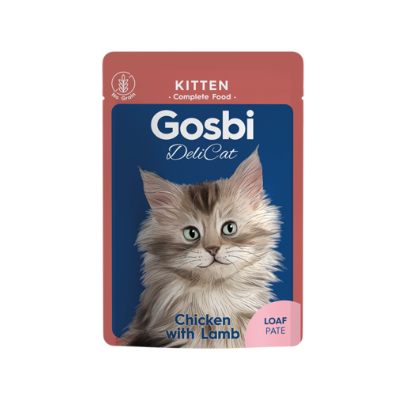 [72080] GOSBI DELICAT KITTEN CHICKEN WITH LAMB LOAF 70 g