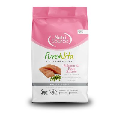 [47004] Nutrisource PureVita Grain Free Salmon & Peas Entrée Cat 1.8Kg